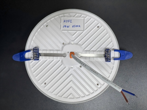 9/24/36W रेसेस्ड फ्रेमलेस डीओबी पॅनेल लाईट, आयर्न+पीपी